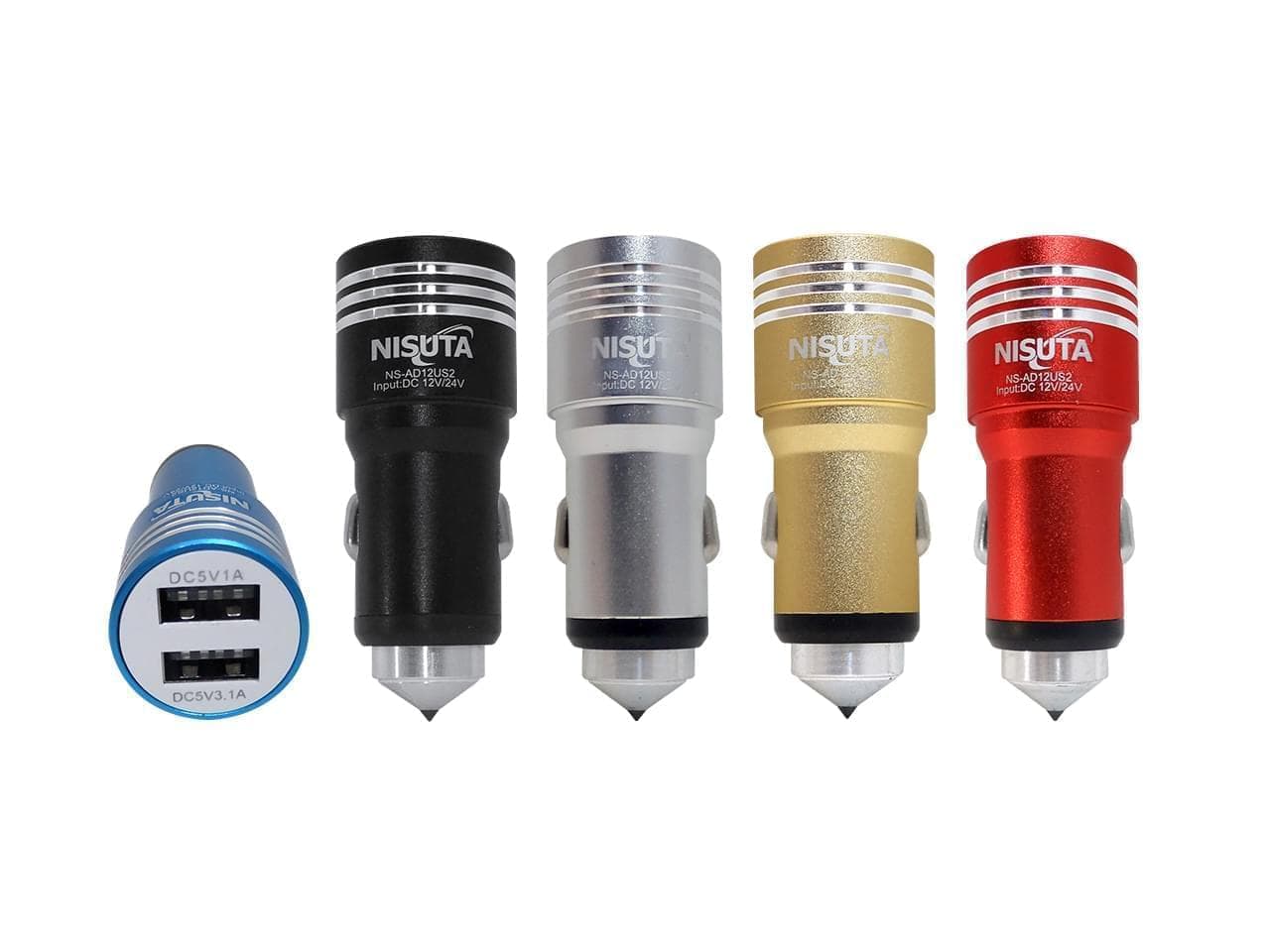 Cargador USB doble para auto 12V/24V a 5V 3,1A