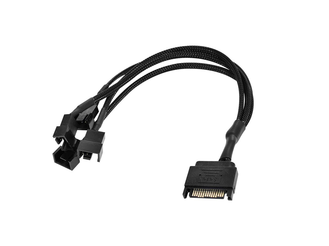 Cable de alimentacion SATA 12V a 4 coolers de 4 pines