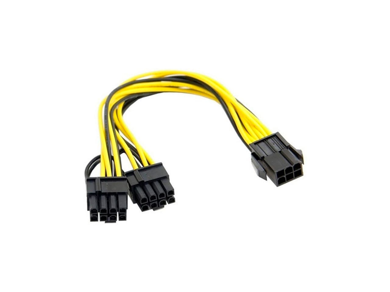 Adaptador de 6 pines a 2 conectores de 8 pines para placa VGA, ideal mineria