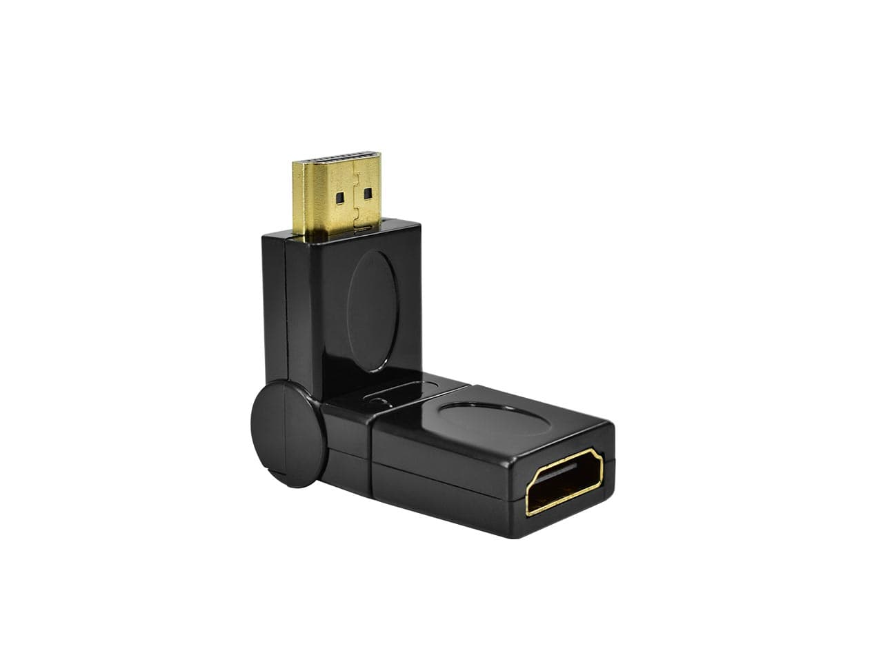 Adaptador HDMI macho a HDMI hembra 360º · Nisuta