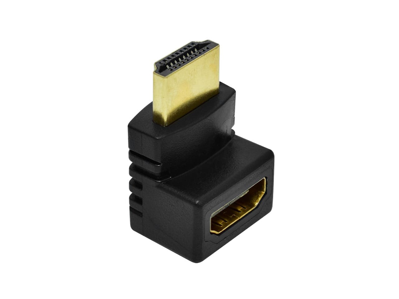 Adaptador HDMI macho a HDMI hembra 90º