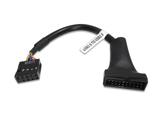 Cable adaptador USB 3.0 20 pines macho a USB 2.0 9 pines hembra