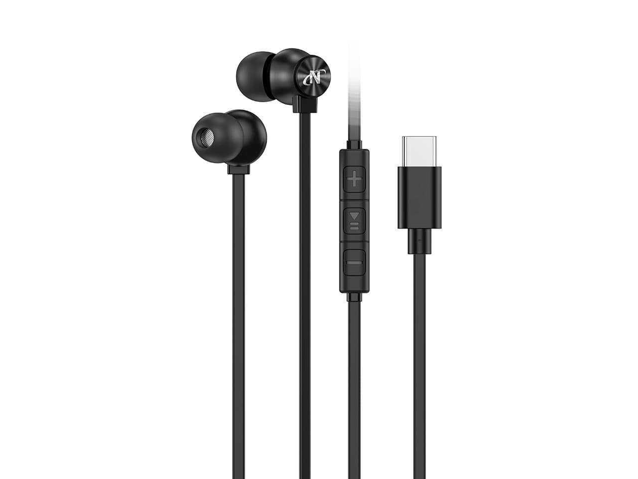 Auricular USB C in-ear con micrófono · Nisuta · In-ear