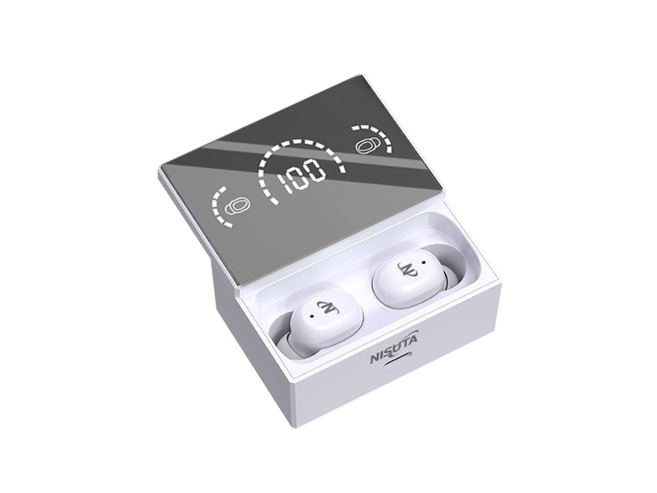Auricular Bluetooth Earbuds con cajita recargable · Nisuta · Bluetooth