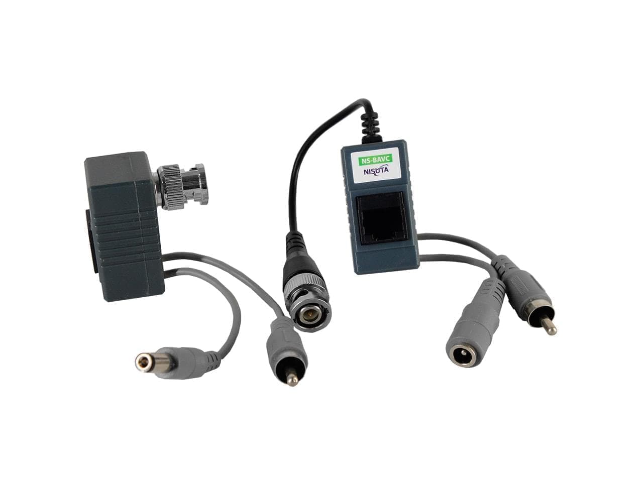 Balun de video + alimentacion pasivo x par · Nisuta