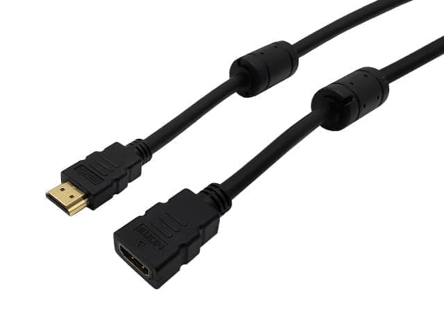 Cable HDMI alargue de 1.5m dorado V2.0 con filtros 2160P 4K x 2K