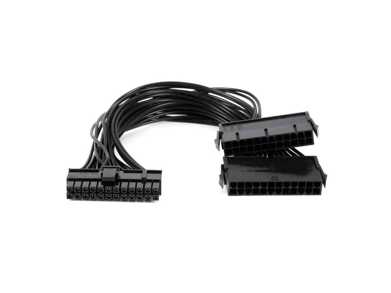 Cable divisor 24 pines para conectar 2 fuentes ATX a una PC, ideal mineria