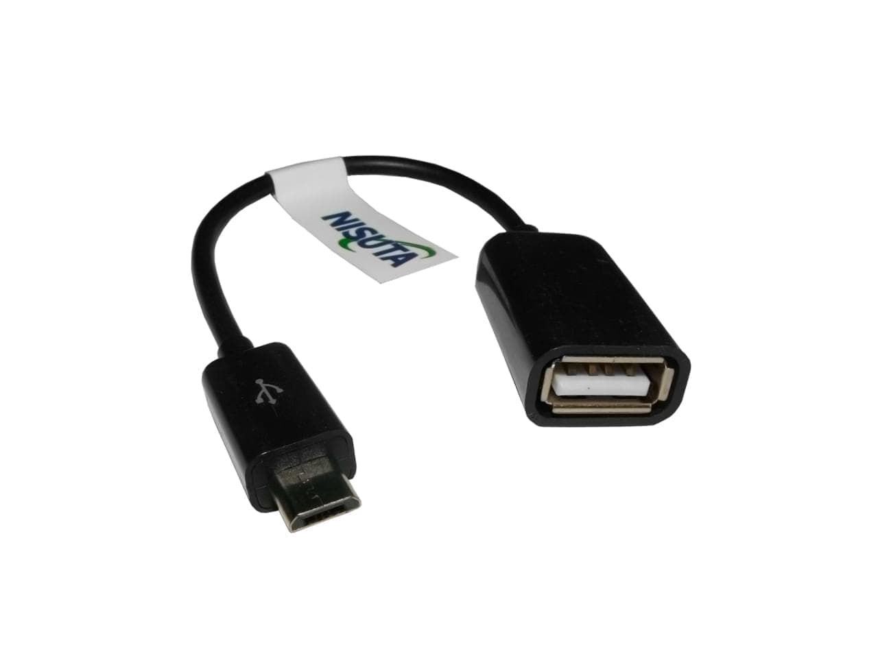 Cable micro USB 2.0 OTG a USB H de 10cm · Nisuta · General
