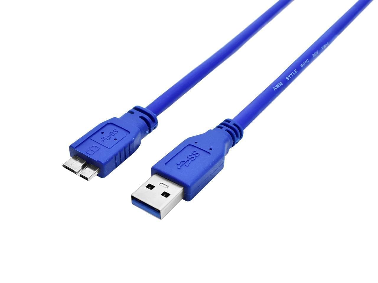 Cable USB 3.0 AM a micro USB B 3.0 1.8m
