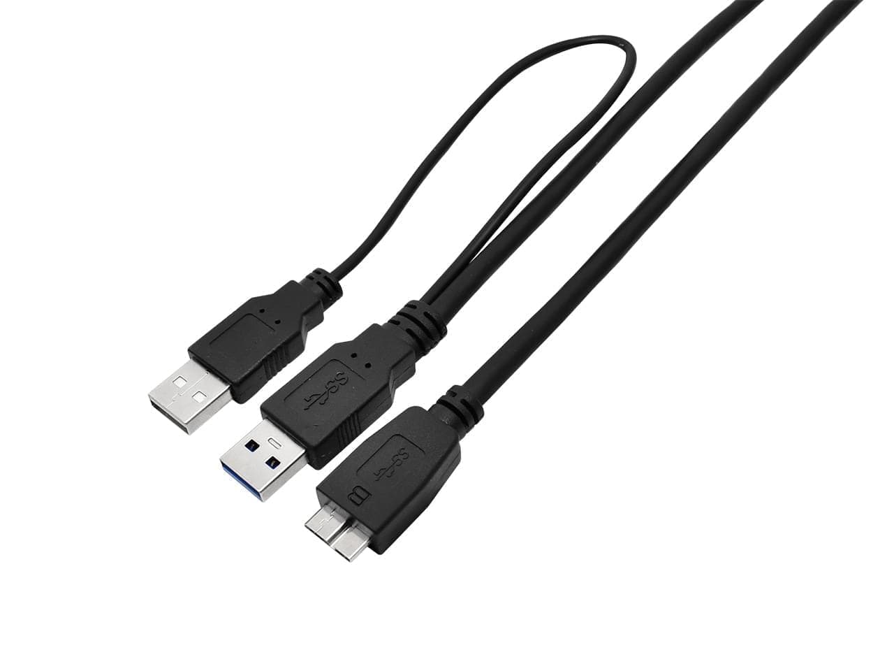 Cable USB 3.0 doble a micro de 1m