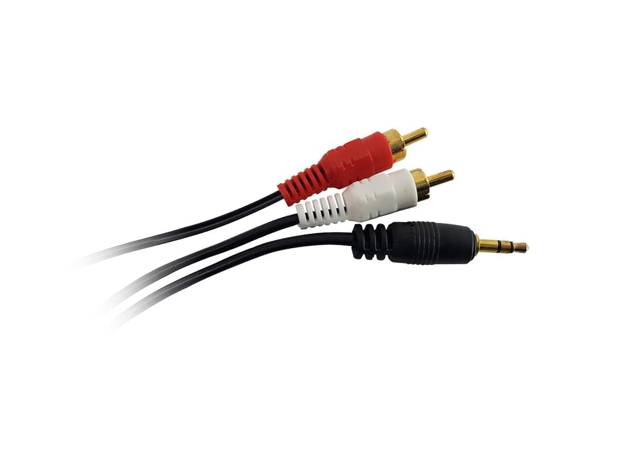 Cable audio 3.5 stereo a 2 RCA 3m