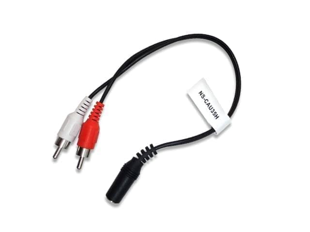Cable de audio stereo 3.5mm hembra a 2 RCA macho de 40cm