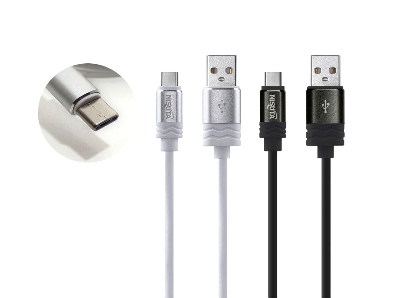 Cable USB 2.0 a USB C de 1.8m · Nisuta · Cables