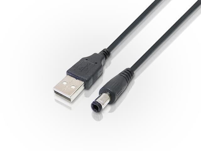 Cable de alimentación USB AM a plug 2.5mm de 0.8m