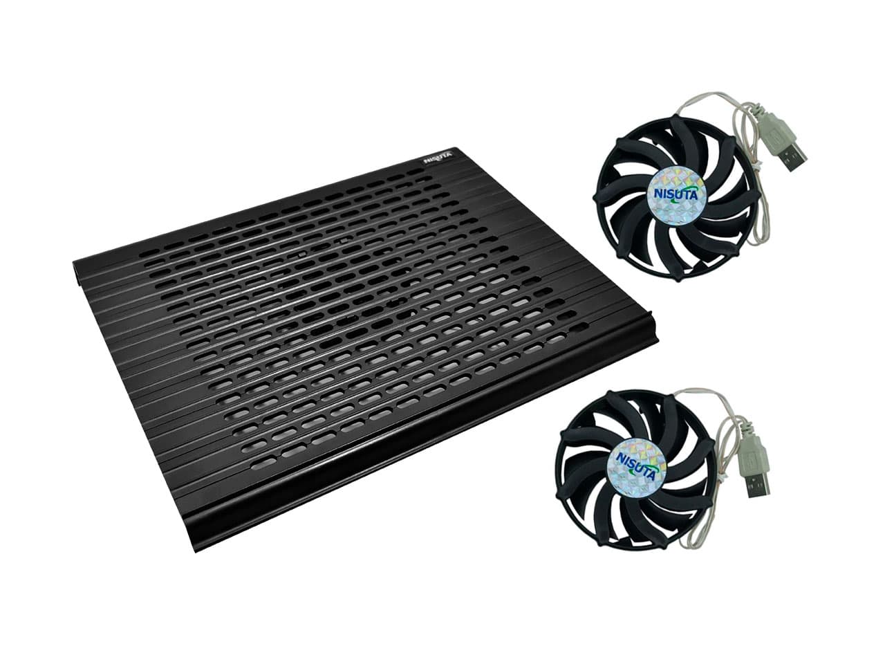 Base para notebook plegable con 2 coolers desmontables USB · Nisuta · General