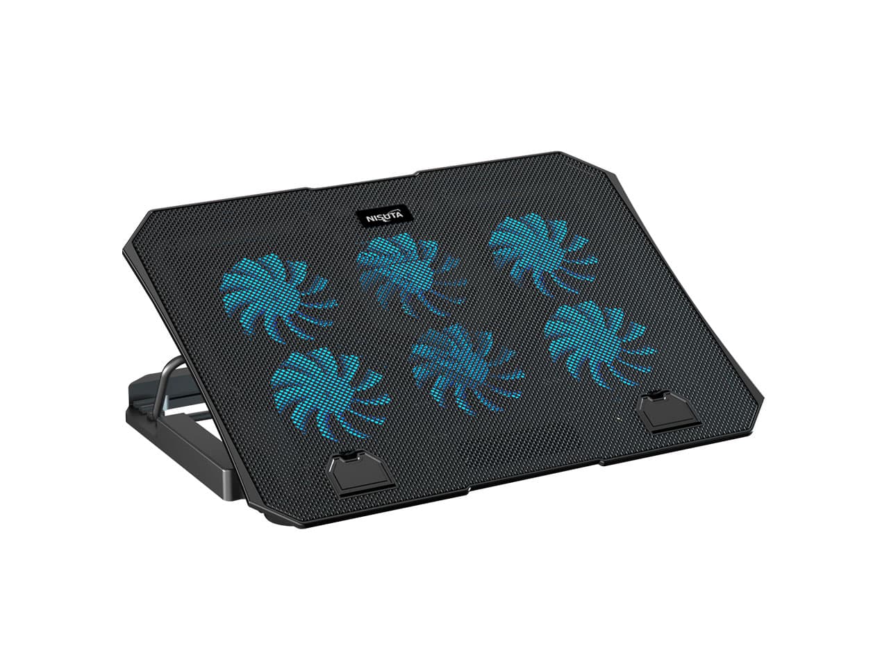 Base para notebook reclinable, hub usb, leds y regulador de velocidad