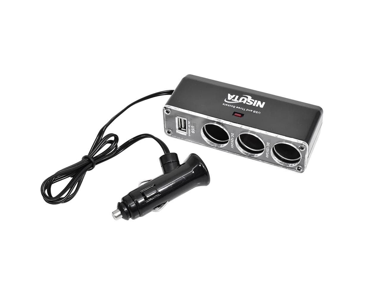 Cargador 12V/24V a USB 1 Amper y divisor 12V a 3 puertos · Nisuta · General