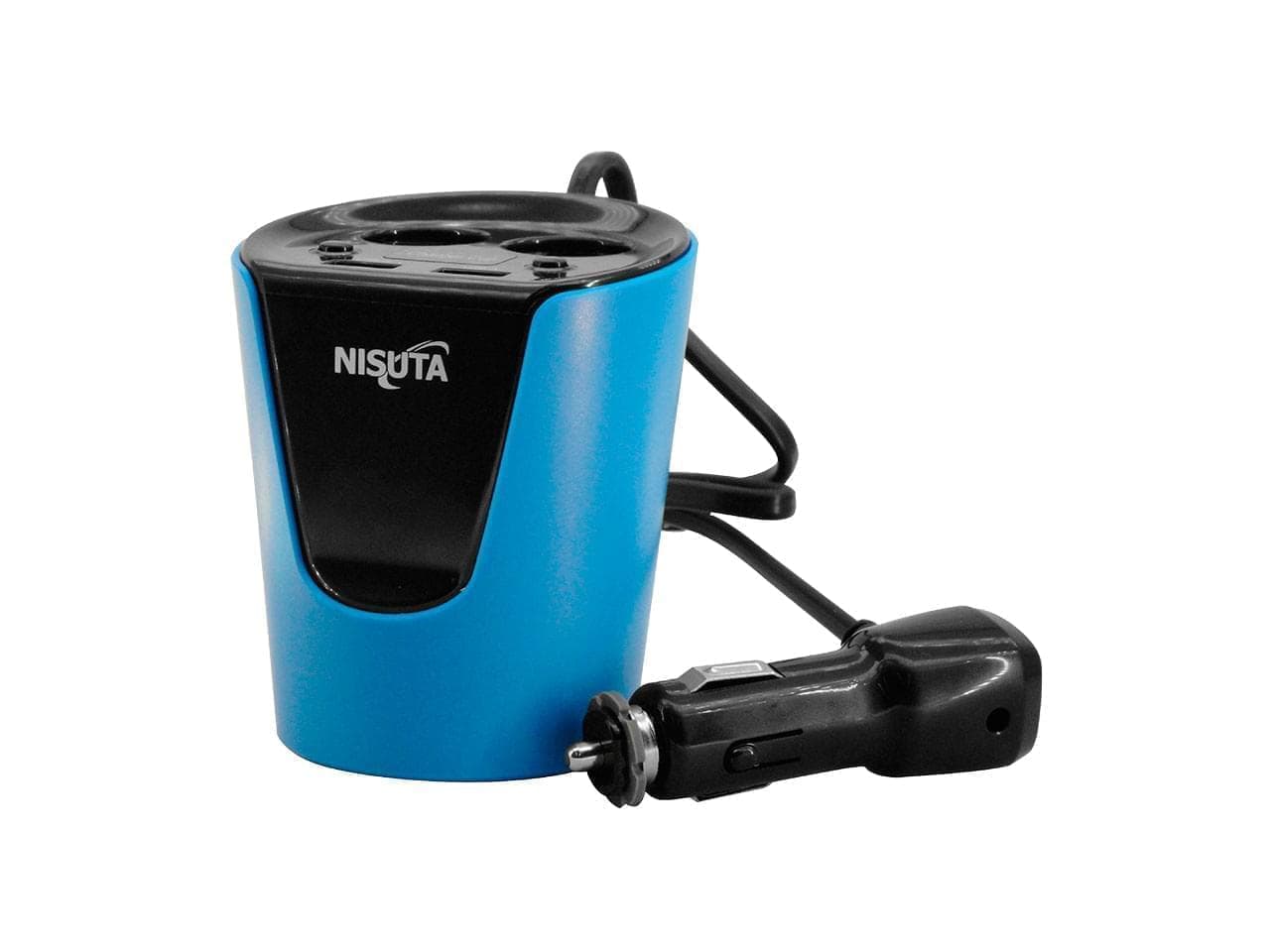 Cargador USB doble para auto y divisor a 2 puertos 12/24V