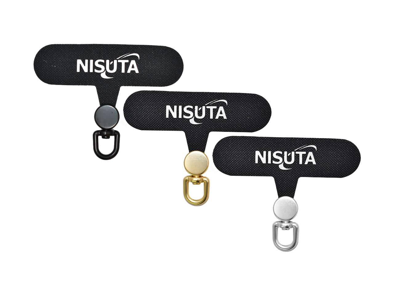 Accesorio para enganchar correa de celular, de ojales y giratorios · Nisuta