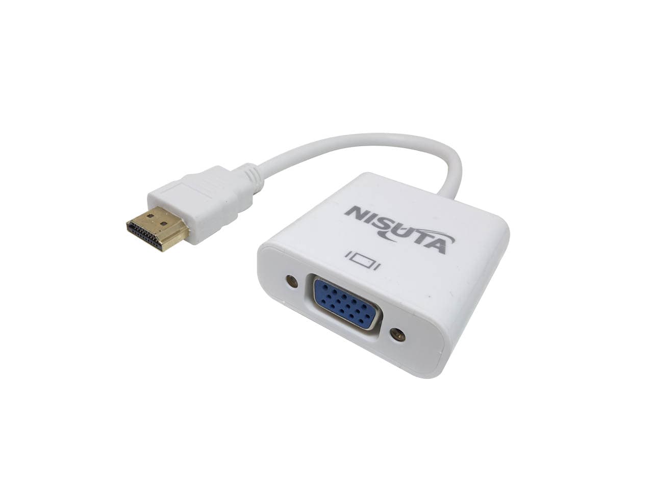 Conversor HDMI (PC) a VGA (Monitor) con audio y alimentación
