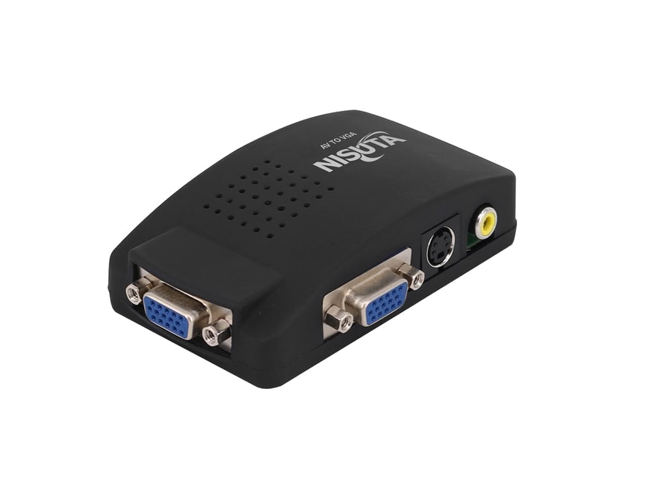 Conversor RCA o S-Video a VGA con fuente