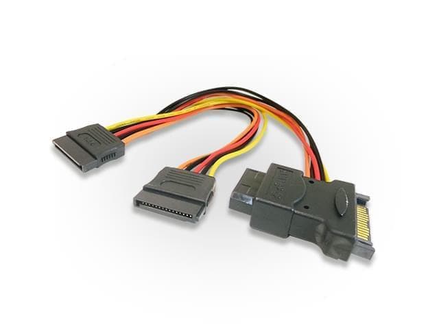 Cable (Y) de corriente de SATA H a 2 SATA M