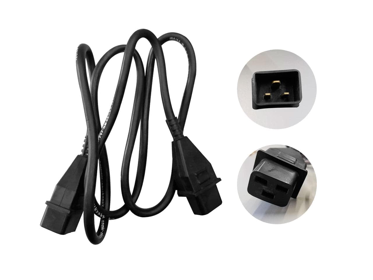 Cable power C19 a C20 de 1,5m 3x1.5mm2 250V 16A