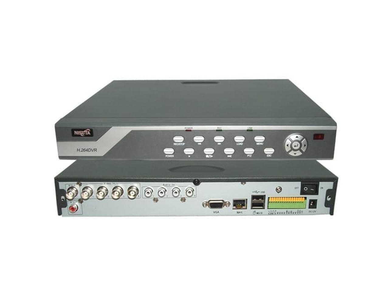 DVR de 4 puertos H.264 4CH audio, salida VGA