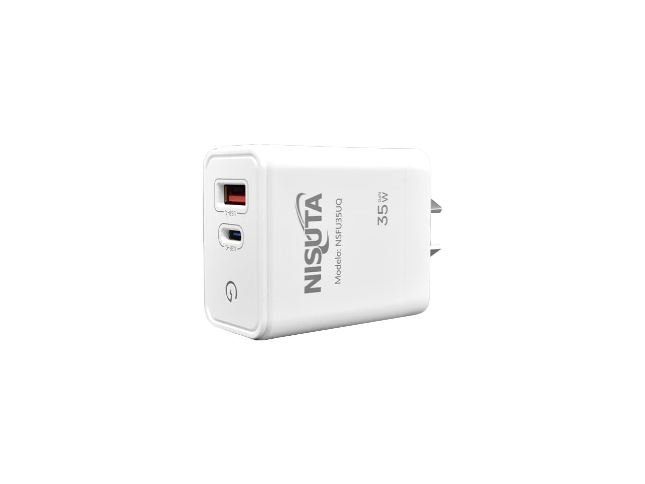 Fuente de alimentación de 1 puerto USB y 1 PD port 35W · Nisuta · Sin certificar