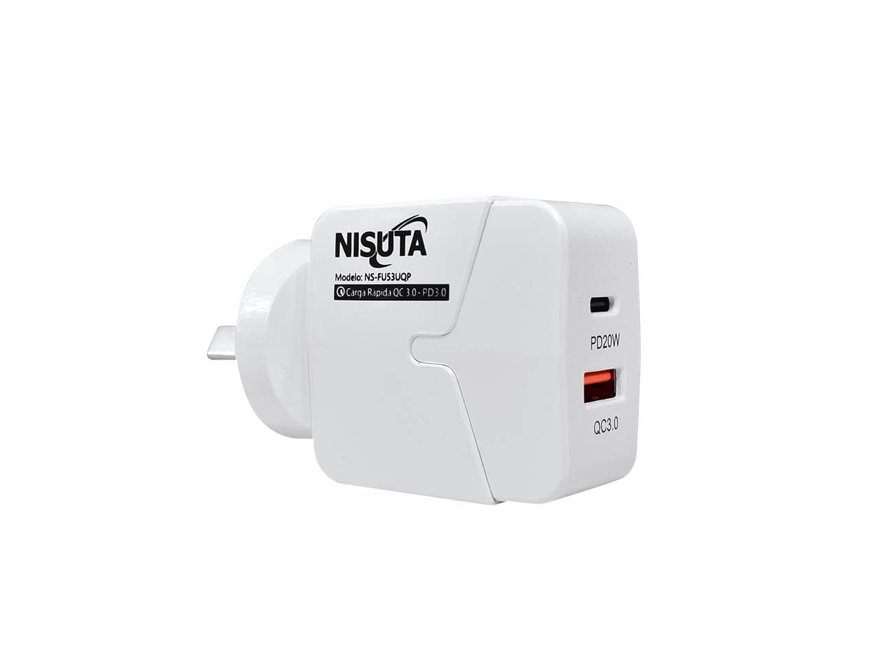 Fuente de alimentación 1 puerto USB y 1 PD Port carga rápida · Nisuta · Sin certificar