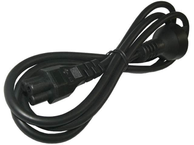 Cable alimentacion 220V 10A tipo trebol de 1.5m 3x0.75mm2 norma IRAM