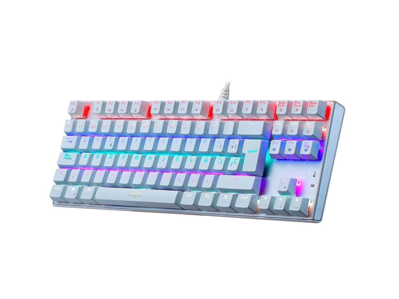 Teclado mecánico gamer RGB de 88 teclas con software · Nisuta · Mecánico