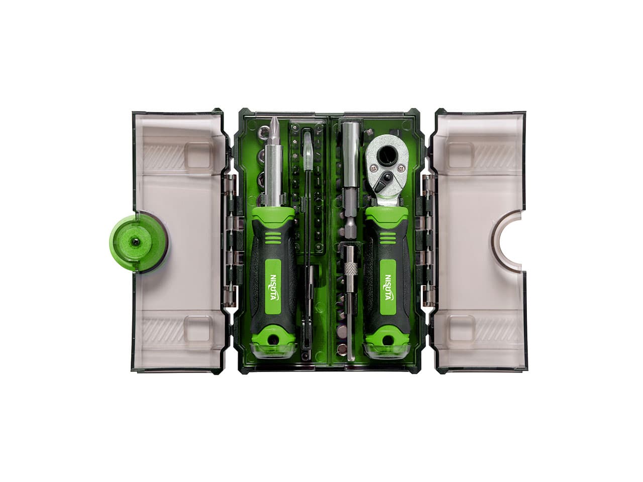 Kit de destornillador con cricket y puntas de 78 piezas · Nisuta · Destornilladores