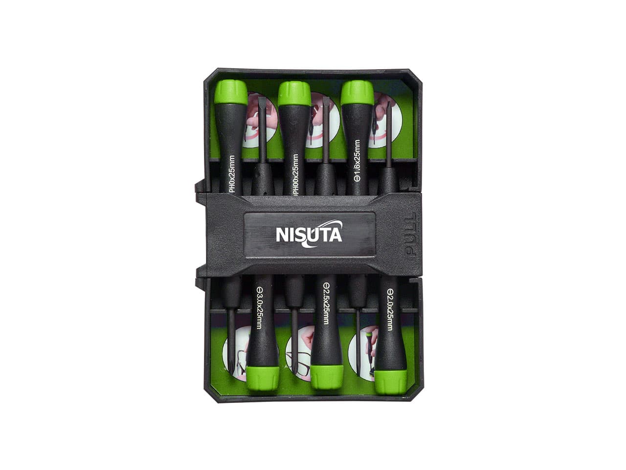 Kit de destornilladores de precision de 6 unidades · Nisuta · Destornilladores
