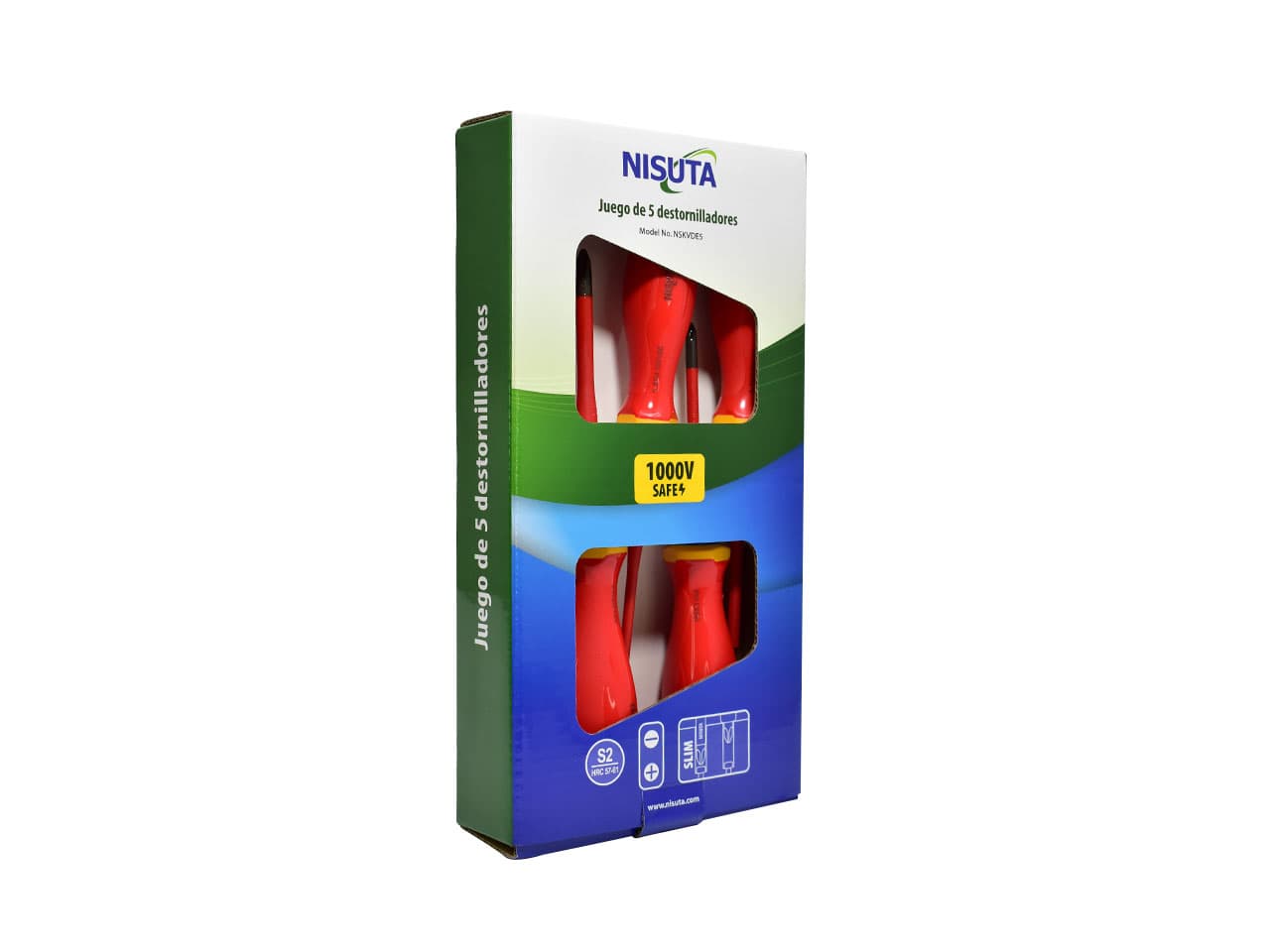 Kit de destornilladores de 1000V de 5 piezas para electricista · Nisuta · General