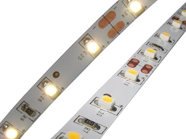 Tira de LEDs 3528 60L/M blanco calido 12v x metro · Nisuta · General