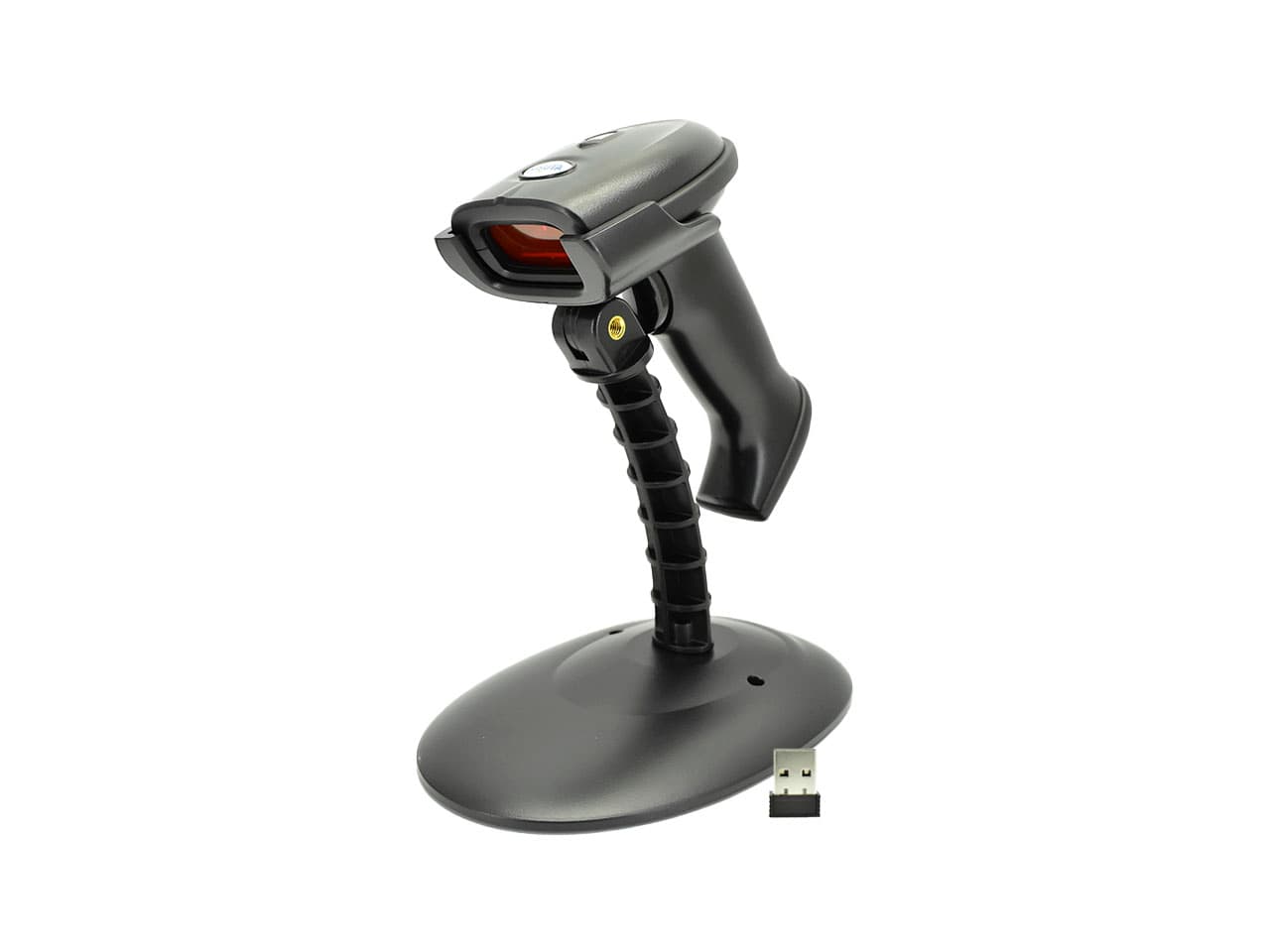 Lector de códigos de barras 1D Wireless con base