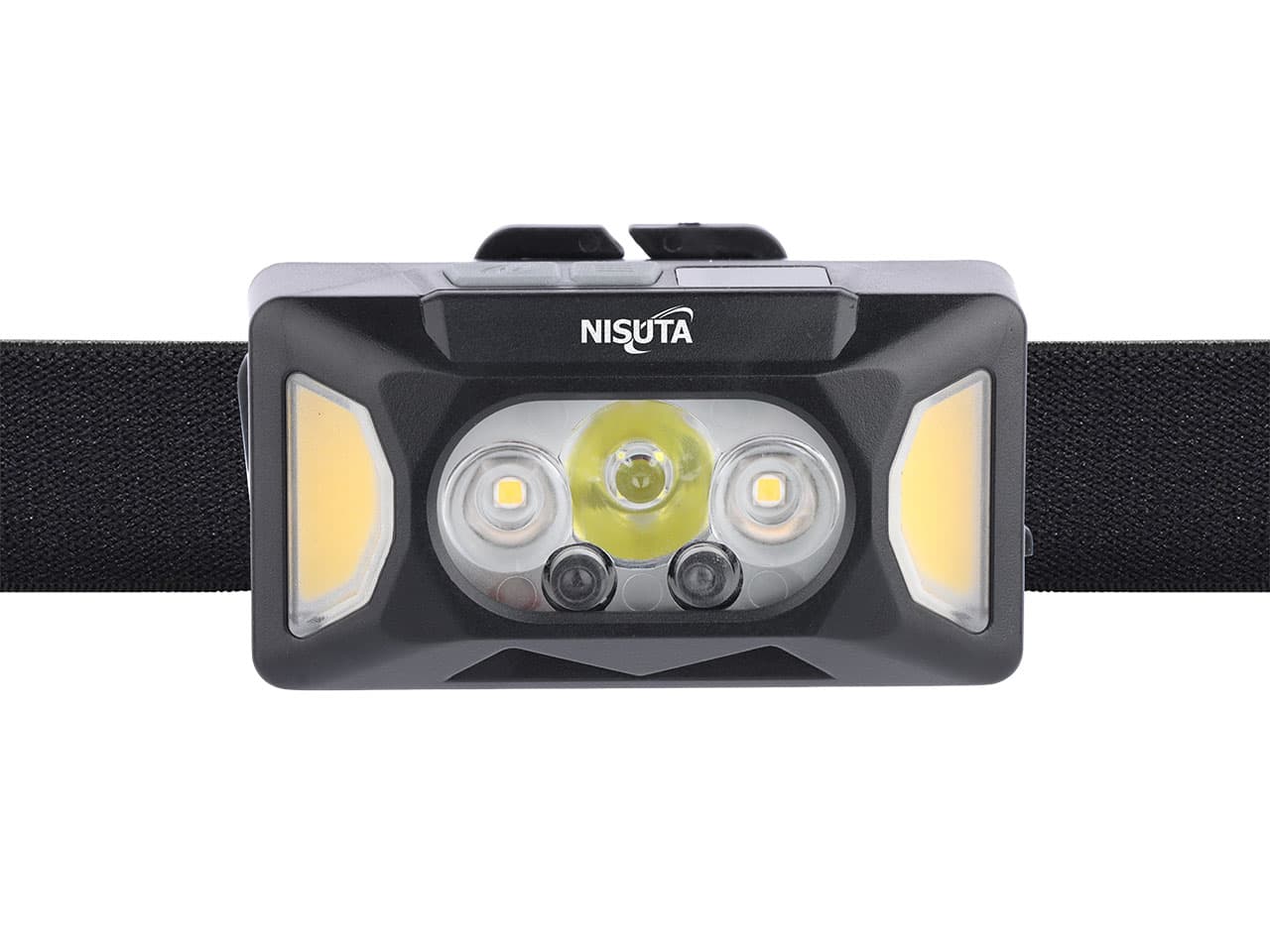 Linterna tipo vincha batería recargable y luces multifunción · Nisuta