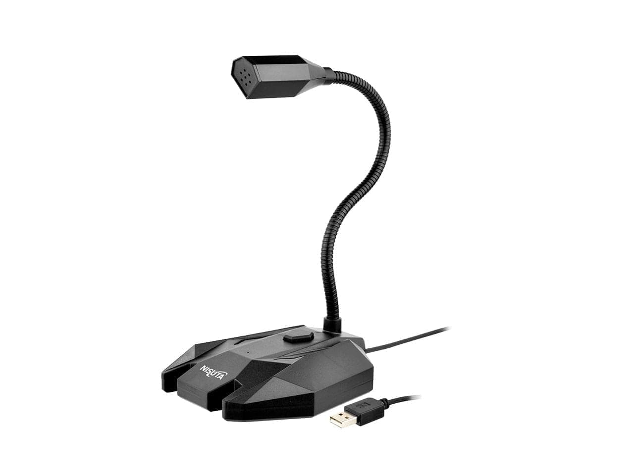 Microfono USB con on/off de mic y salida auricular