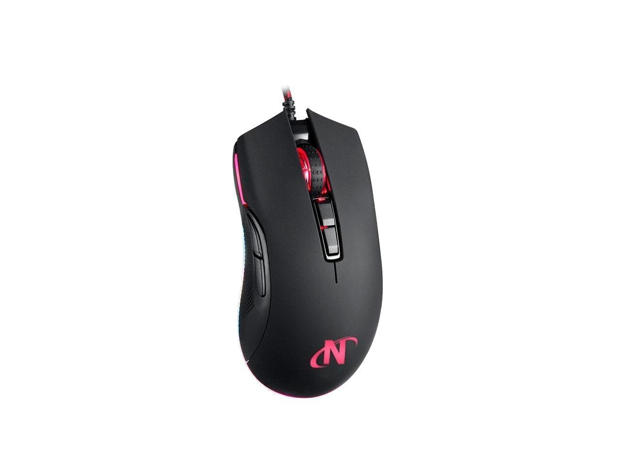 Mouse programable USB 7D+scroll con sensor Pixart 3325, Switch Omron, 10000DPI y leds RGB · Nisuta · Switches