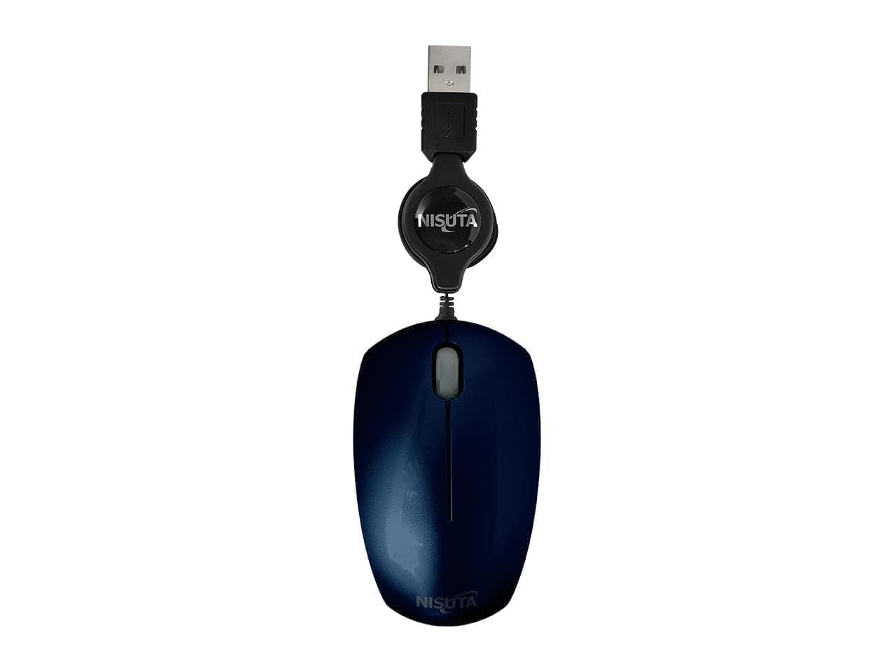 Mouse optico mini retractil azul USB 1000 DPI · Nisuta · Gamer