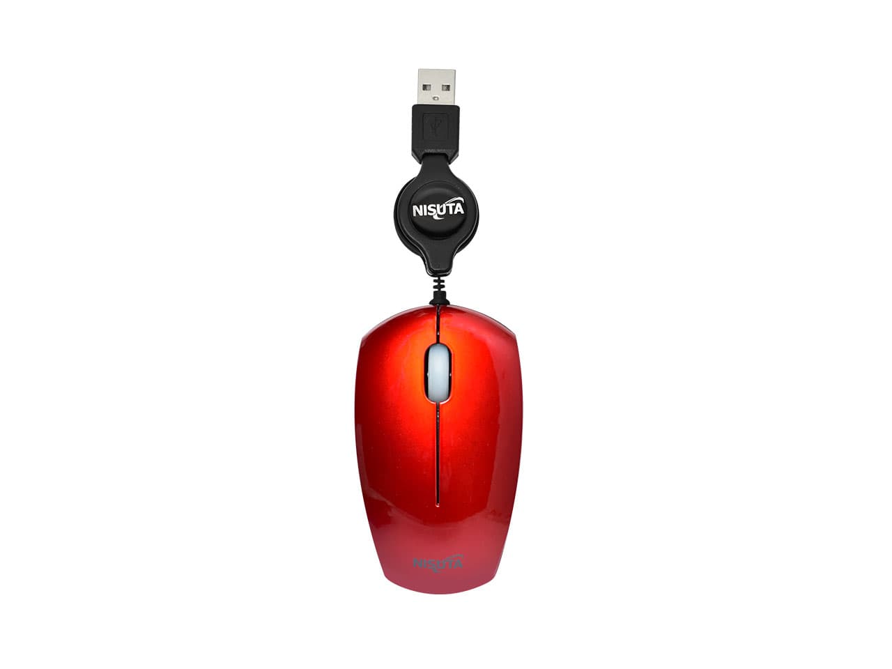 Mouse optico mini retractil USB 1000 DPI de diseño