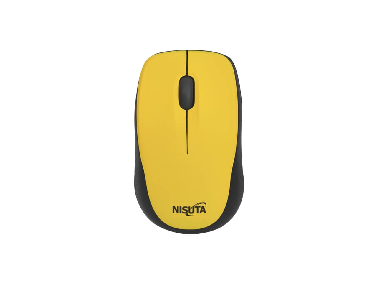 Mouse mini inalámbrico 1600 DPI amarillo