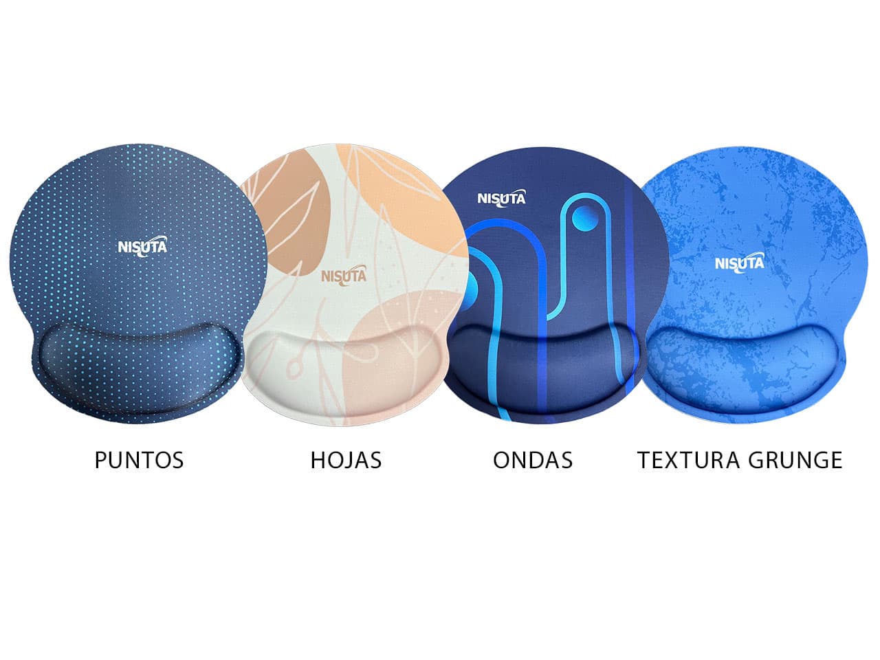 Mouse Pad 250x230x4mm ergonómico con apoya muñecas y diseño · Nisuta