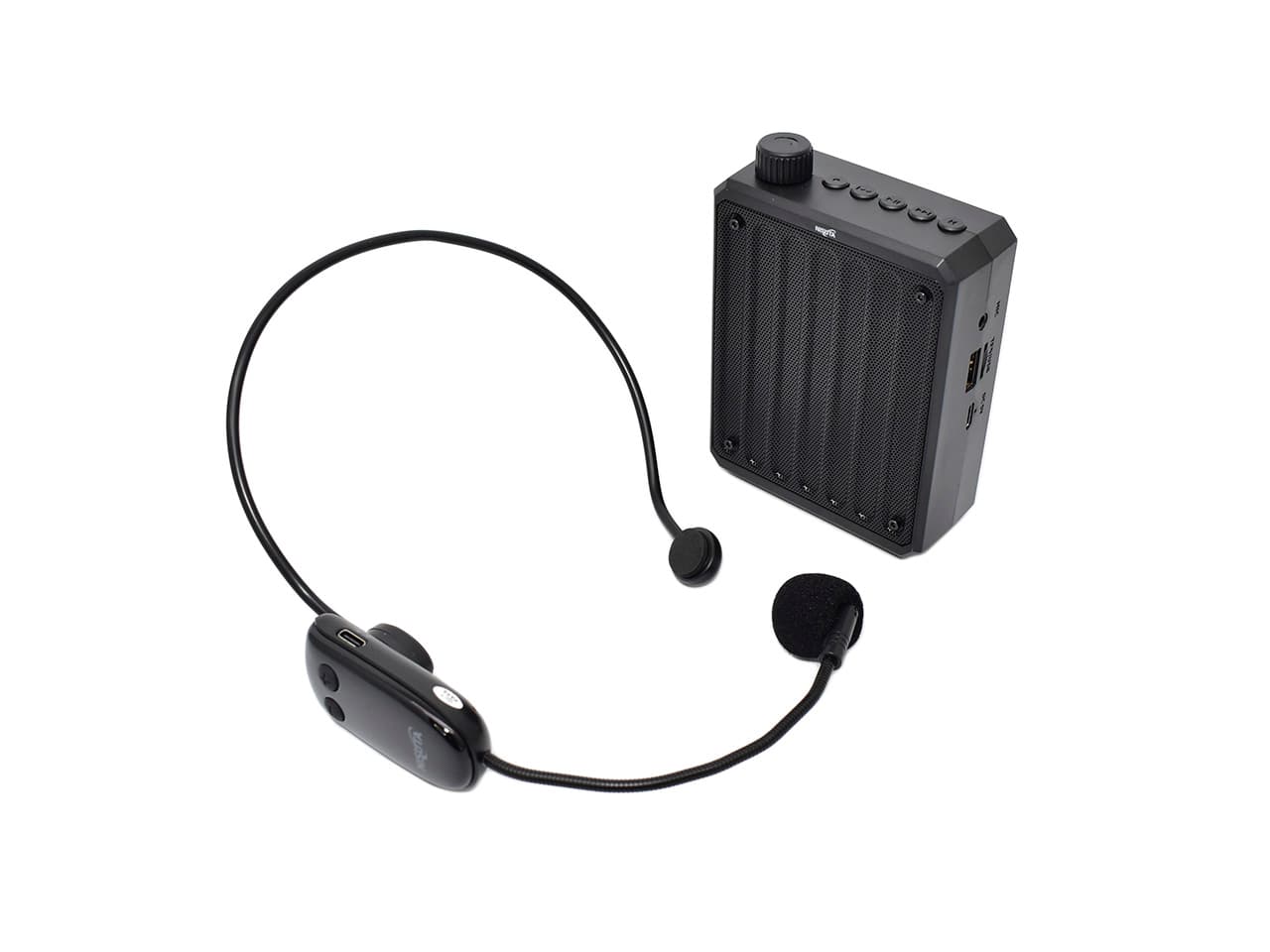 Micrófono con parlante amplificador de voz portatil con mic inalambrico