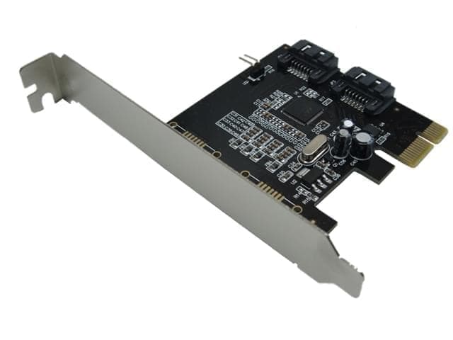 Placa PCI Express SATA III de 2 puertos RAID e incluye low profile