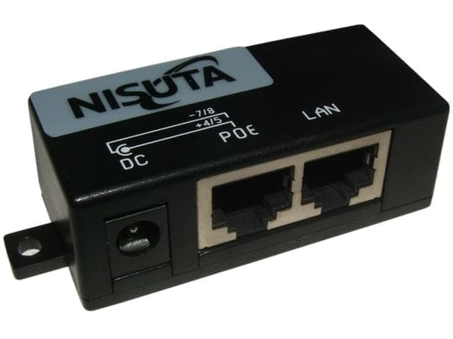 POE pasivo para red y corriente, plug 2.1