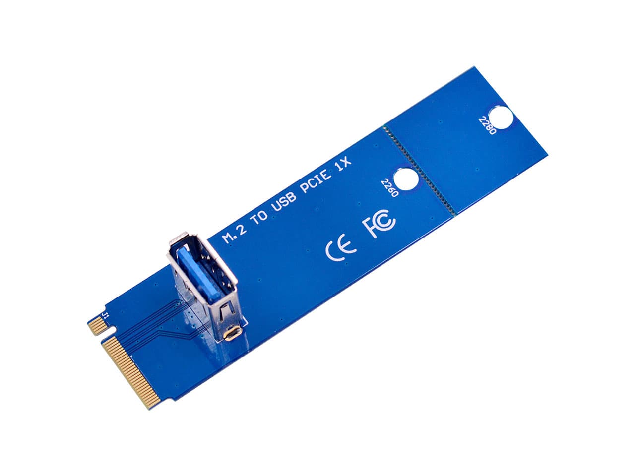 Adaptador de M.2 a USB 3.0 PCIe para riser, ideal mineria