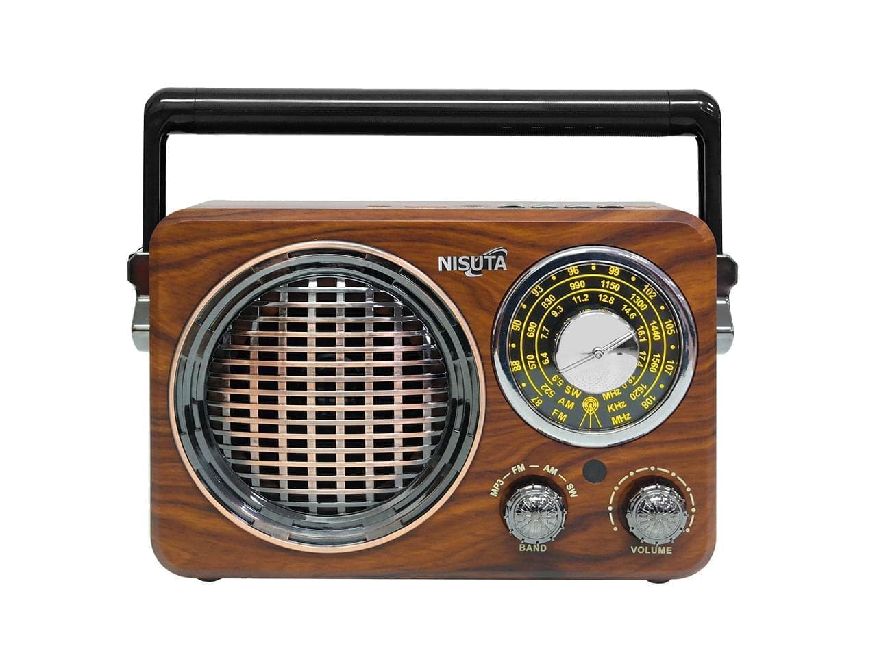 Radio AM/FM vintage con MP3/BT,AUX