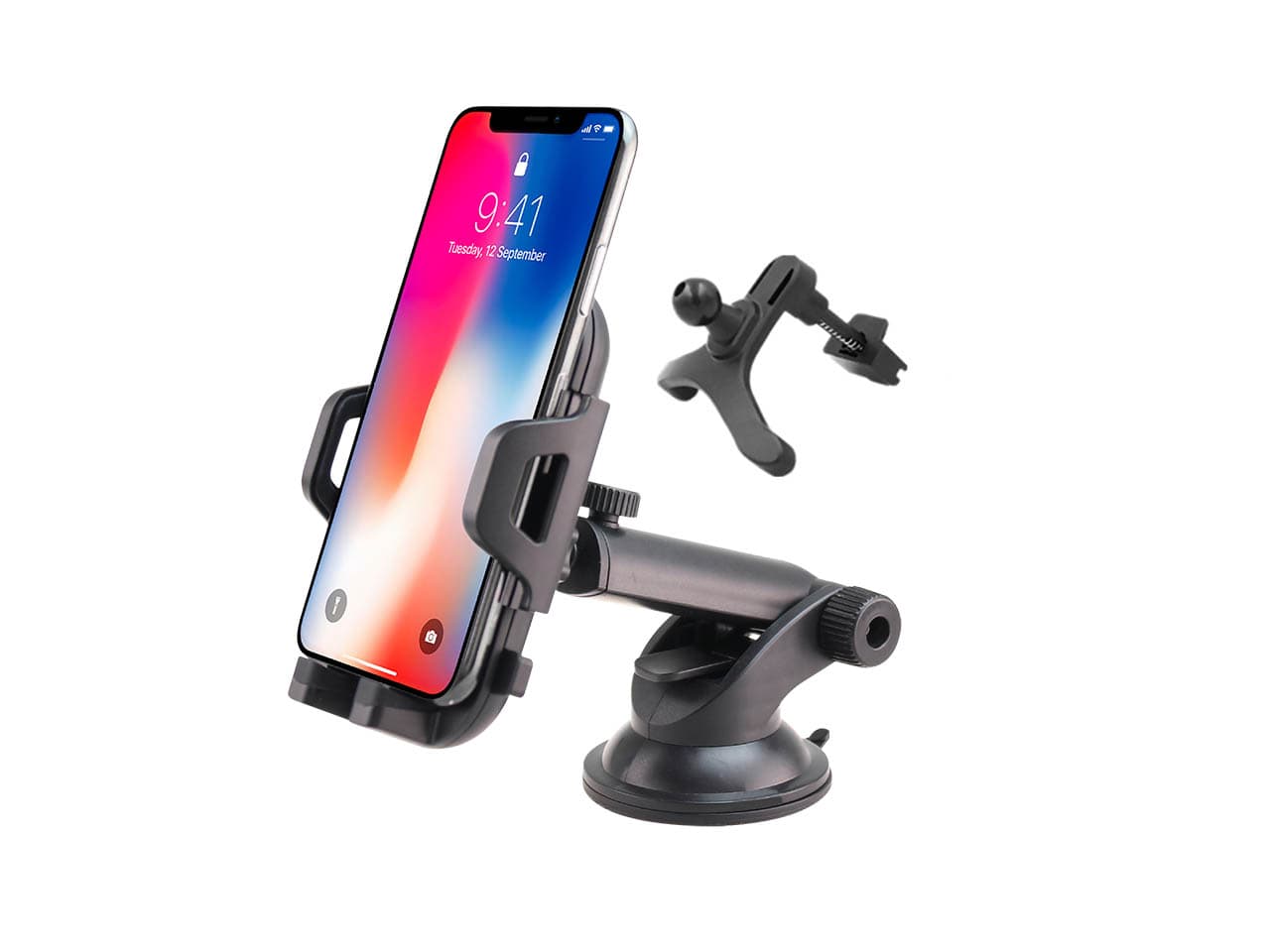 Soporte de celular para parabrisas y ventilete del auto · Nisuta
